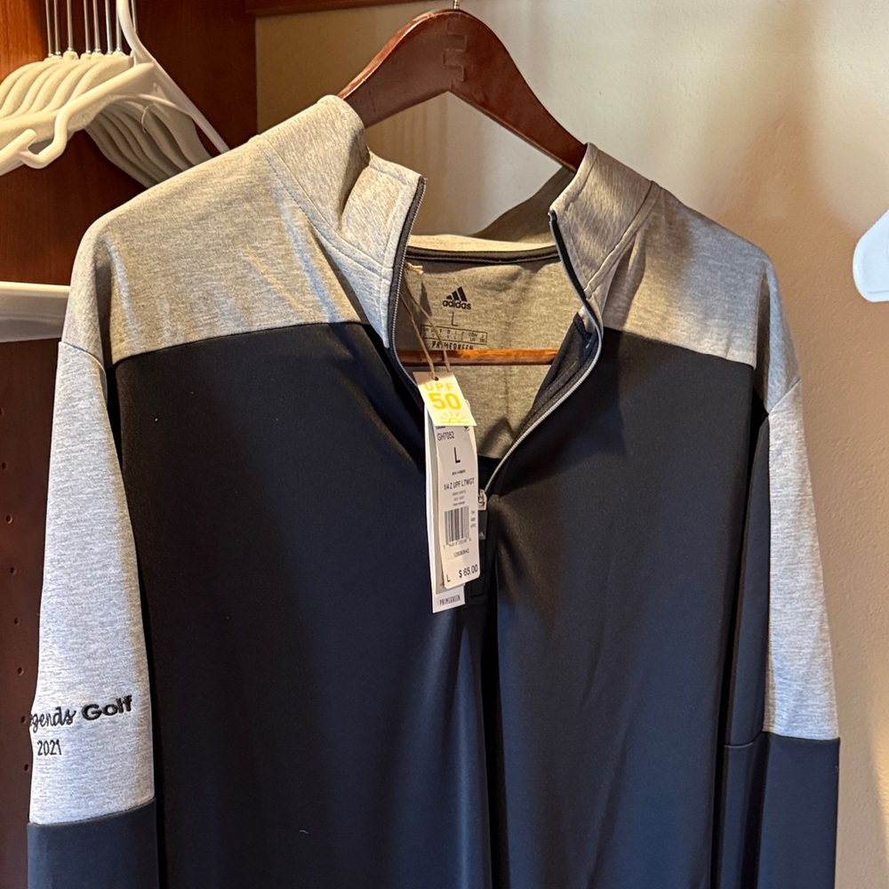 adidas Black and Gray Men's Sweatshirt